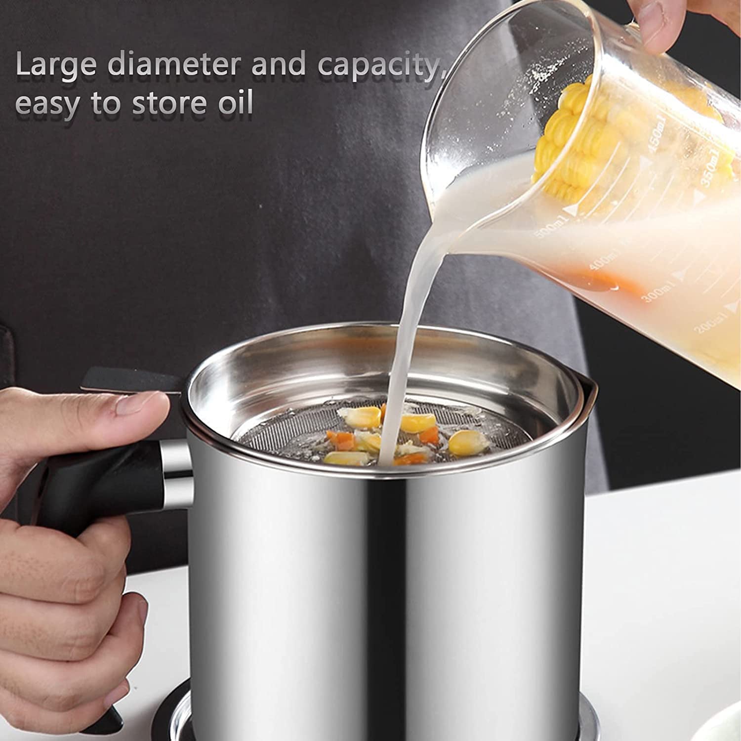 Frying Oil Reuse Strainer Pot Frying Oil Reuse Strainer Pot
